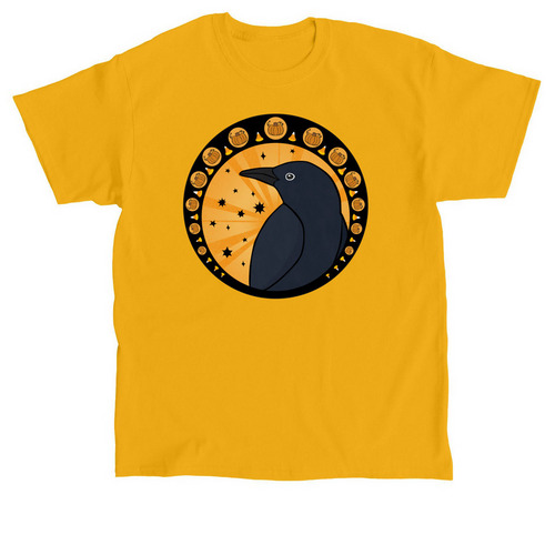 Halloween Crow, a Gold Classic Unisex Tee