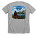 The order, a Athletic Heather Premium Unisex Tee (back-view)