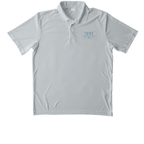 Polo, a Silver Unisex Performance Polo