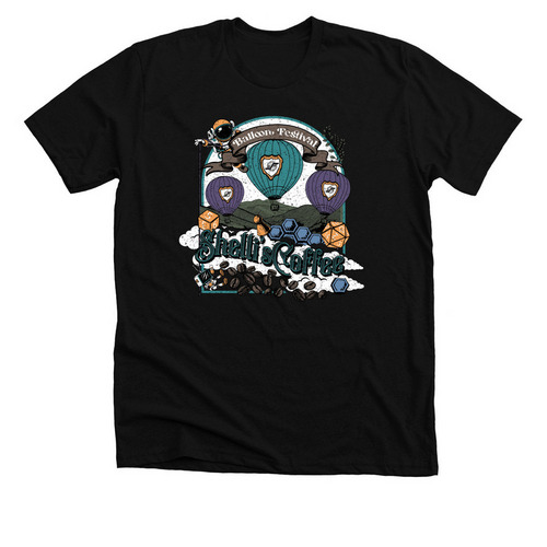 BALLOON FESTIVAL, a Solid Black Blend Premium Unisex Tee