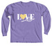 Net Glow, a Violet Comfort Colors Long Sleeve Tee