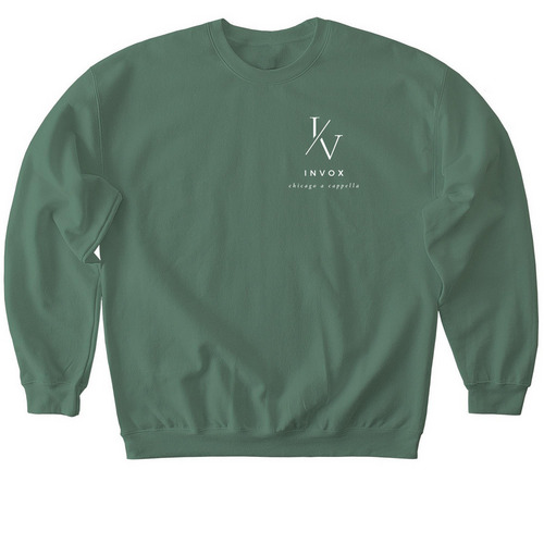InVox Slash, a Military Green Softstyle Crewneck Sweatshirt