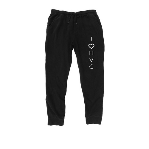 HVC Sweats, a Black Midweight Fleece Joggers