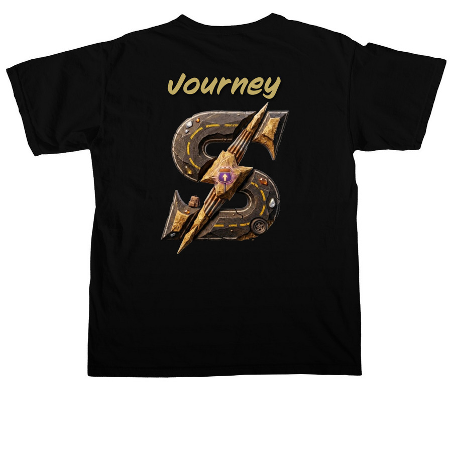 Surgey X Road 96 Merch, a Black Comfort Colors Unisex Tee (back-view)