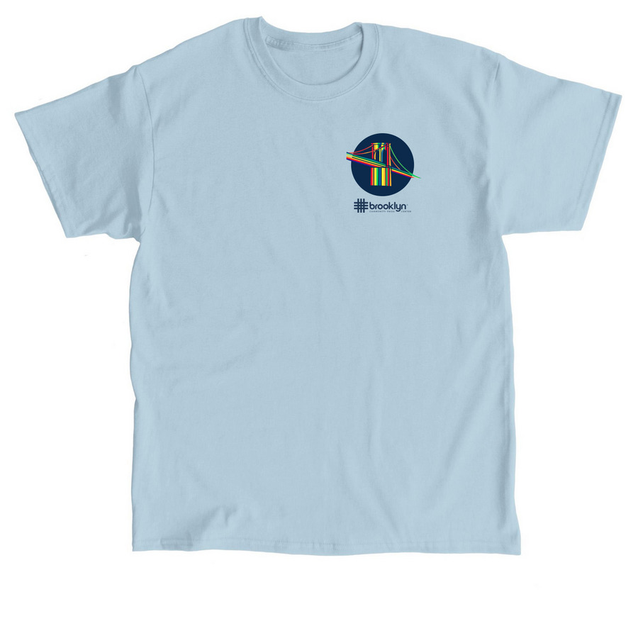 Pride Across Brooklyn, a Light Blue Classic Unisex Tee