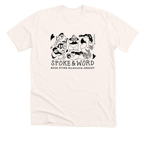 Spoke & Word Books Reading Community Merch, a Heather Natural Premium Unisex Tee