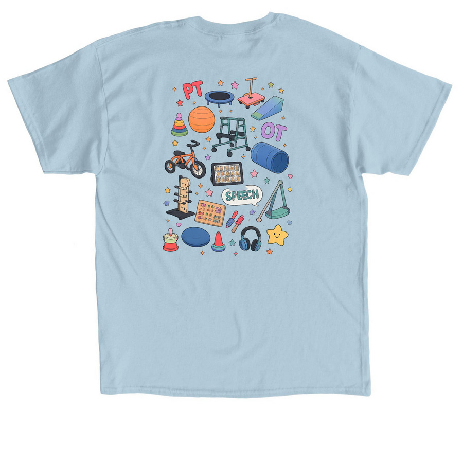 Therapy squad&nbsp;, a Light Blue Classic Unisex Tee (back-view)