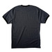 CARNIVORES - WE BUILD HEALTH (White text), a Dark Heather Grey/ Jet Black Cotton Ringer Tee (back-view)