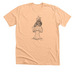 Mushroom Snail, a Heather Peach Premium Unisex Tee