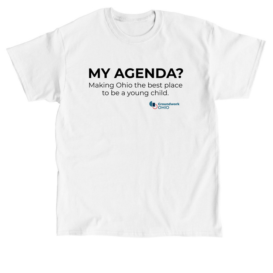 My Agenda Adult T-shirt, a White Classic Unisex Tee
