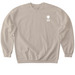 Pocket Sized Logo Pullovers, a Sand Softstyle Crewneck Sweatshirt