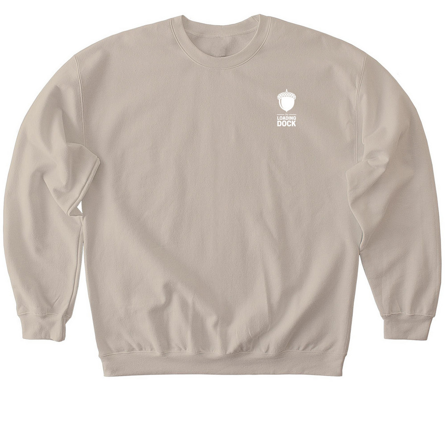 Pocket Sized Logo Pullovers, a Sand Softstyle Crewneck Sweatshirt