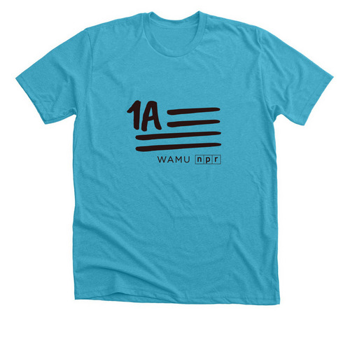 First Amendment, a Heather Aqua Premium Unisex Tee