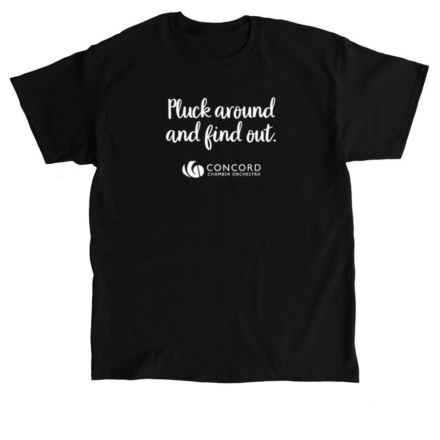 Pluck Around, a Black Classic Unisex Tee