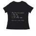 My favorite people are dogs, a Black Women's Relaxed V-Neck Tee