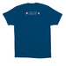 Cuckoo for Colour Tee, a Cool Blue Premium Cotton Tee (back-view)