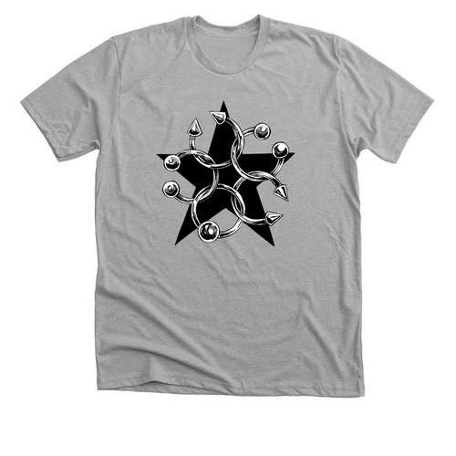 Pierced, a Athletic Heather Premium Unisex Tee