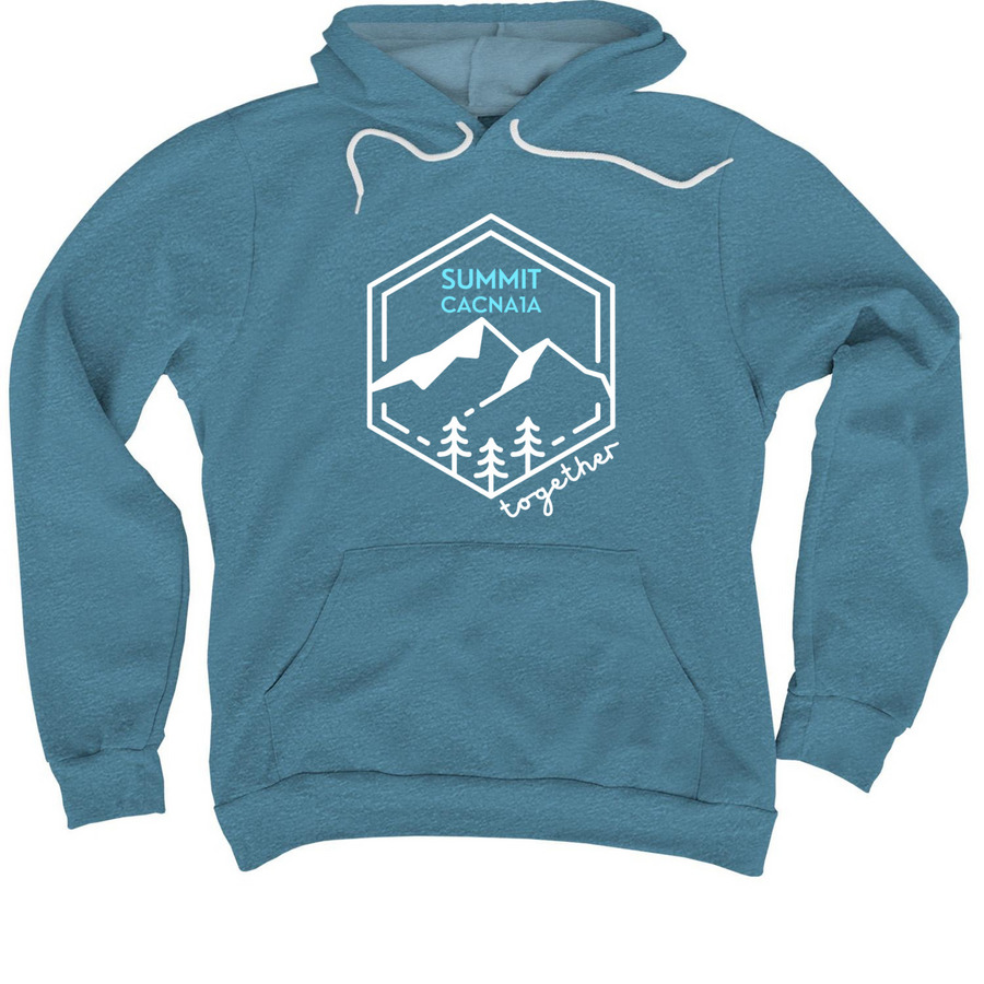 Summit CACNA1A, a Heather Deep Teal Premium Pullover Hoodie