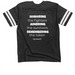 Dyl's Pickle Squad Zip-ups & Sportswear, a Vintage Smoke / White Football Jersey Tee (back-view)
