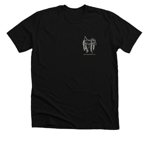 Saddle Up Collection, a Solid Black Blend Premium Unisex Tee