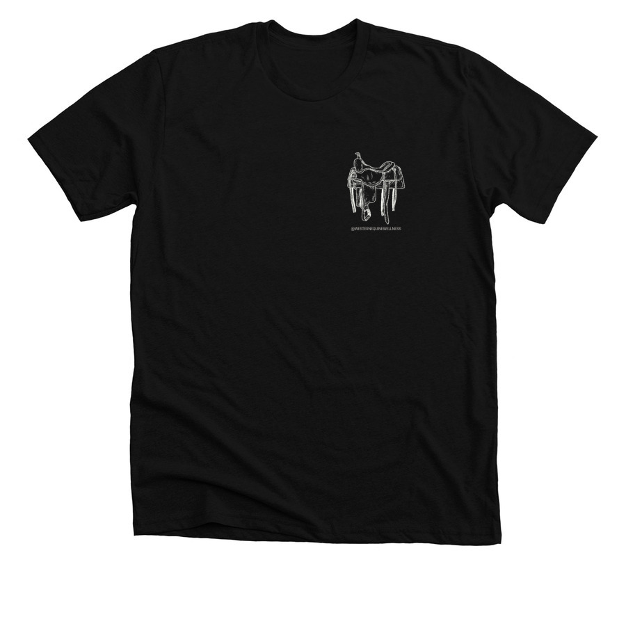 Saddle Up Collection, a Solid Black Blend Premium Unisex Tee