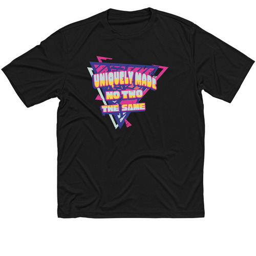 Retro Unique Athletic, a Black Classic Performance Tee