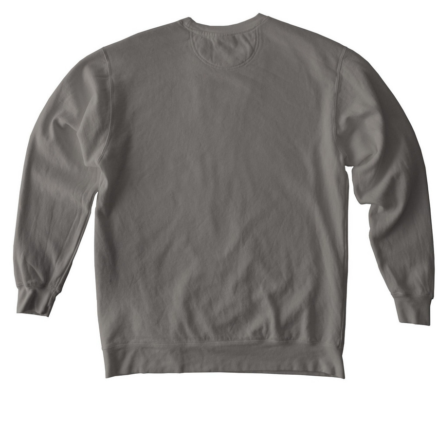 Brave Maeve&nbsp;, a Grey Comfort Colors Crewneck Sweatshirt (back-view)