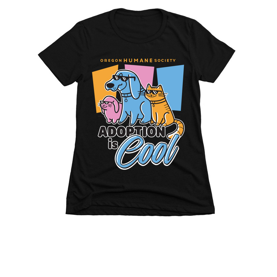 Adoption is Cool, a Black Women's Slim Fit Tee