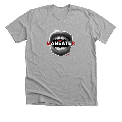 MANEATER, a Athletic Heather Premium Unisex Tee