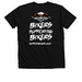 Wrecked Rider, a Solid Black Blend Premium V-Neck Tee (back-view)