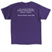 Spinster Tartlets(Purple)-Short & Long Sleeve, a Purple Classic Unisex Tee (back-view)