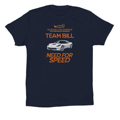 Team Bill, a Navy Premium Cotton Tee