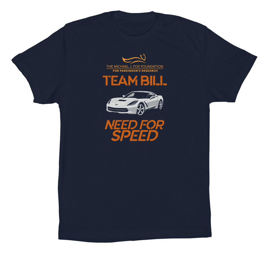Team Bill, a Navy Premium Cotton Tee