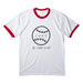 Baseball Math Shirt *Designed by a 13U Player, a White/ Red Cotton Ringer Tee