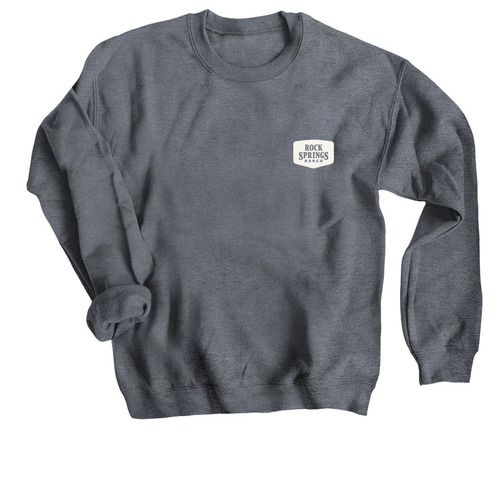 Rock Springs Ranch, a Dark Heather Crewneck Sweatshirt