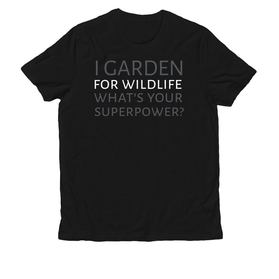 Garden Superpower, a Deep Black Allmade Organic Cotton Unisex Tee