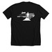The WEZ, a Solid Black Blend Premium Unisex Tee (back-view)
