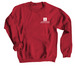 JLGC Corner Logo Sweatshirt, a Cardinal Red Crewneck Sweatshirt