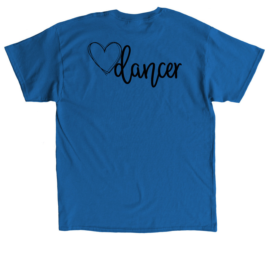 Fall 2026 Gift of Dance Merch, a Royal Classic Unisex Tee (back-view)