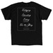 2-Sided, White: Eden's Glory Logo & Mission, a Black Classic Unisex Tee (back-view)