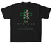 God, Gardening, Growth shirt, a Black Heavyweight Garment Dye Tee (back-view)