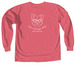 In my dog mom era, a Watermelon Comfort Colors Long Sleeve Tee (back-view)