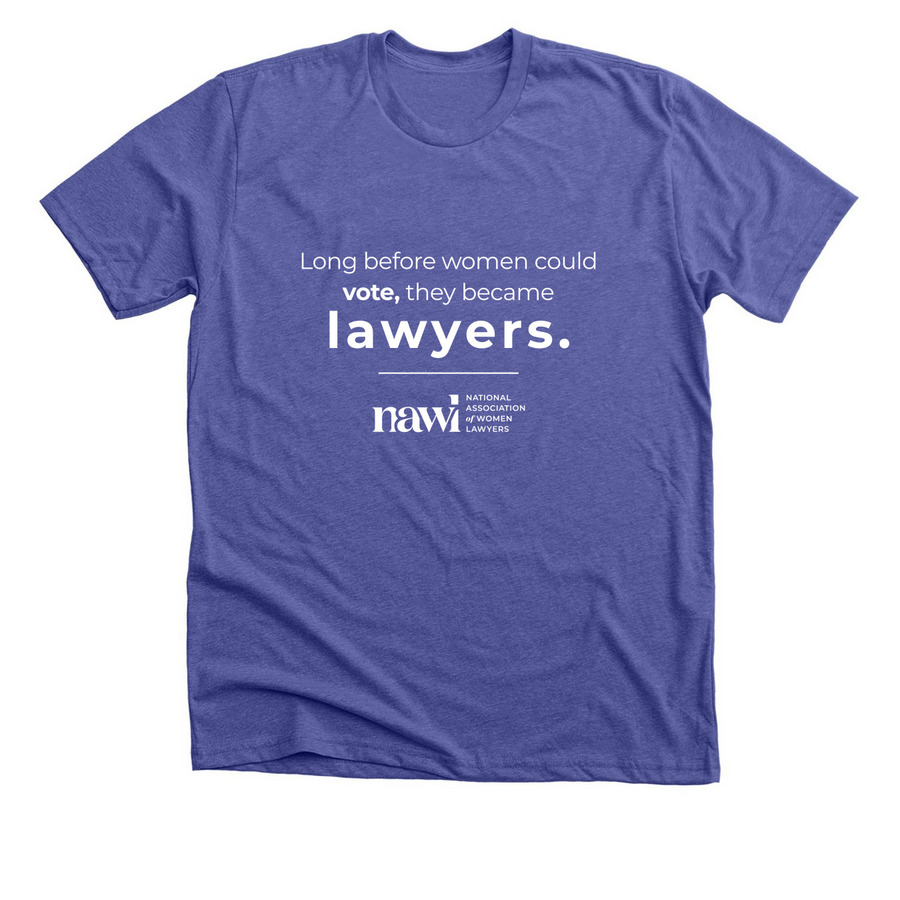 Before Women Could Vote Apparel, a Heather Lapis Premium Unisex Tee