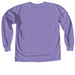 All Booked for Halloween, a Violet Comfort Colors Long Sleeve Tee (back-view)