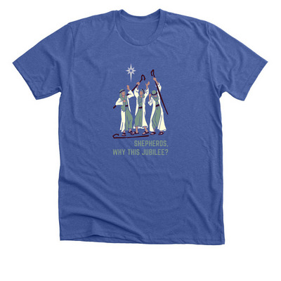 Shepherds, Why this Jubilee?, a Solid True Royal Premium Unisex Tee