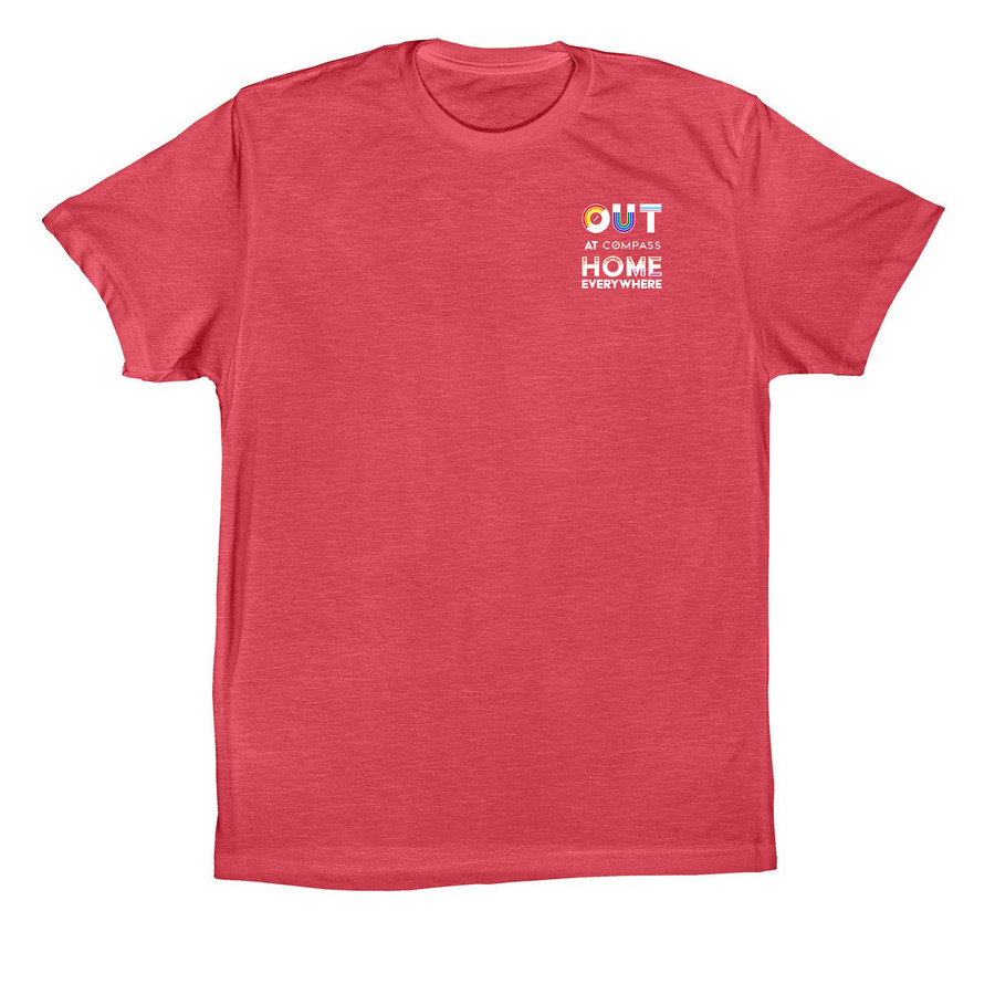 LESBIAN - HOME EVERYWHERE, a Vintage Red Premium Cotton Tee