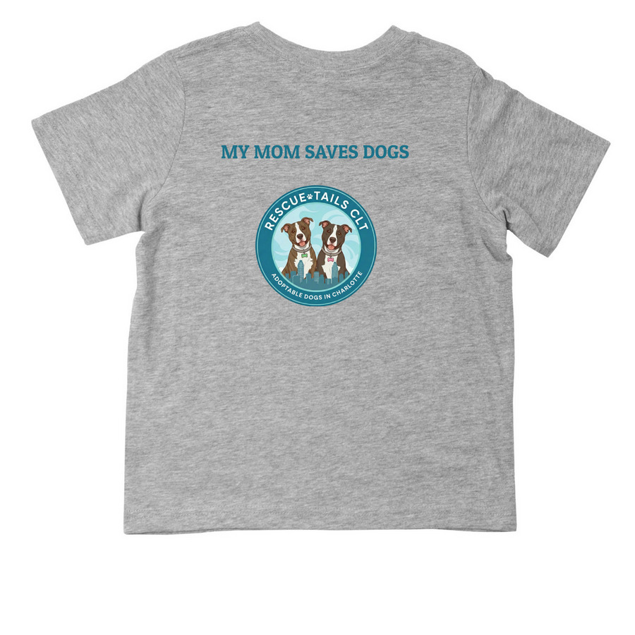 Toddler shirt, a Heather Toddler Tee (back-view)