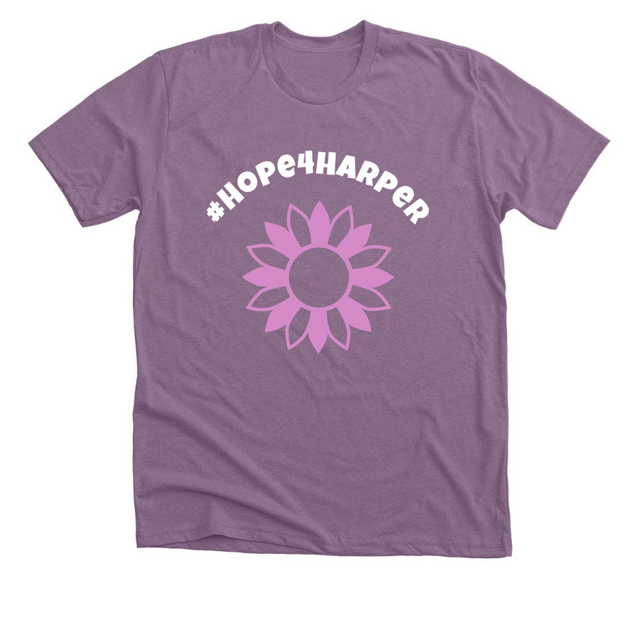 Hope 4 Harper, a Heather Purple Premium Unisex Tee