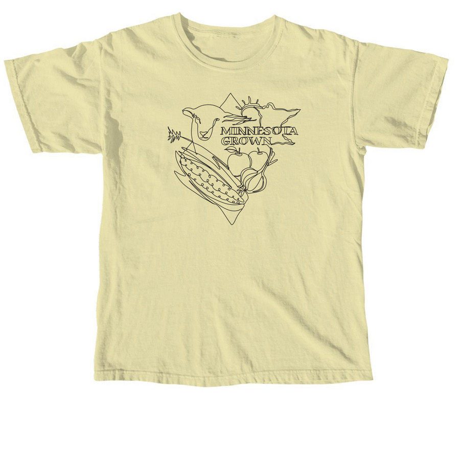 Minnesota Grown Linework, a Butter Comfort Colors Unisex Tee
