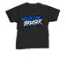 Blue Line Bruiser, a Black Youth Unisex Tee